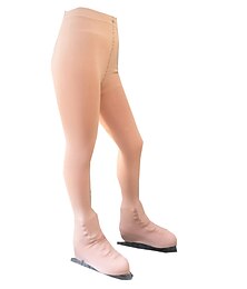 billige -Over The Boot Kunstløp Tights Dame Jente Skøyteløp Strømpebukse Leggings Drakter Kakifarget Fleece Spandex Høy Elastisitet Trening Konkurranse Skøyteklær Hold Varm Håndlaget Klassisk Lang bukse
