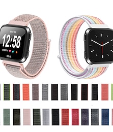 رخيصةأون -حزام إلى فيتبيت Versa 2 / Versa Lite / Versa SE / Versa القماش نايلون إستبدال حزام ناعم متنفس حلقة رياضية معصمه