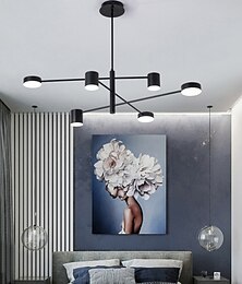 preiswerte -6-Light 6 Lights LED Industrial Chandelier/ Ambient Light Black Painted for Living Room Bedroom 110-120V/ 220-240V / Warm White/ White