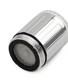 baratos -brilho led torneira sensor de temperatura luz rgb 3 cores chuveiro cozinha torneira de água