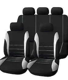 economico -9 pz / set coprisedili per auto comodo antipolvere protettore di stoffa arte proteggere cuscino seggiolini auto auto-styling automobili interni auto universale coprisella completo