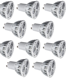 baratos -10pcs 6 W LED Spotlight 400 lm GU10 E26 / E27 3 LED Beads High Power LED Decorative Warm White Cold White 85-265 V