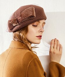 abordables -Fascinateurs de dentelle/couvre-chef avec paillette 1pc décontracté/casque de course de chevaux