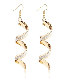 cheap -Drop Earrings Dangle Earrings For Women's Party Wedding Casual Alloy Wave Gold Silver