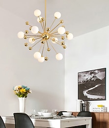 economico -80 cm lampadario design sputnik metallo sputnik elettrolitico moderno stile nordico 220-240v