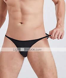 economico -slip da uomo in rete elasticizzato a vita bassa intimo 1 pz slip sexy ultra-sottile vedere attraverso slip hombre micro bikini mutandine trasparenti blu s