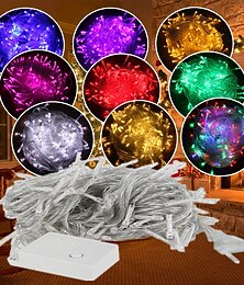 זול -אלגנטי מסיבת קבלת חתונה מסיבת LED חיצונית אורות מחרוזת חיצונית אורות מחרוזת 20 מטר 200 לדים עמיד למים מנורת led פס מנורת חתונת מרפסת גן עץ קישוט תאורת חוץ