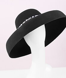 abordables -Lana Sombreros con Detalles con Perlas 1 pc Ocasión especial / Fiesta / Noche / Copa Melbourne Celada