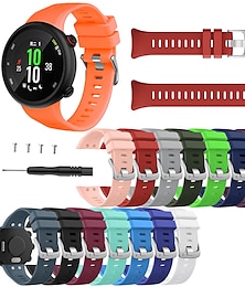 abordables -Ver Banda para Garmin Forerunner 45/45s Silicona Reemplazo Correa con herramienta de eliminación Transpirable Correa Deportiva Pulsera