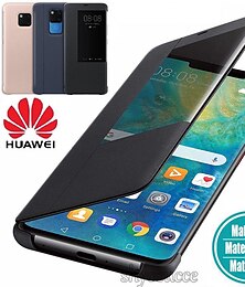 levne -telefon Carcasă Pro Huawei Celý kryt Kožené pouzdro Pouzdro typu flip Huawei P20 Pro Huawei P30 Huawei P30 Pro Huawei Mate 20 pro Huawei Mate 20 Mate 30 Mate 30 Pro čest 20 pro Nárazuvzdorn