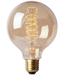 economico -1pc 40w e26 / e27 g80 bianco caldo 2300k retro dimmerabile decorativo incandescente lampadina edison vintage 220-240v / 110-120v