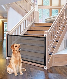 abordables -Porte pour chien ingénieuse clôture pour chien en maille pour intérieur et extérieur en toute sécurité porte pour chien enceinte de sécurité fournitures pour animaux de compagnie livraison directe