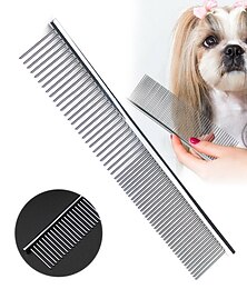 halpa -lemmikkikammio ruostumattomasta teräksestä lemmikkieläimet koira kissa trimmaaminen kaksiriviset hampaat kammat karvan karvanpoistoharja kamman turkishara