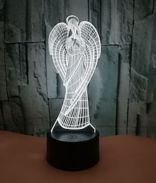 economico -Angelo Luce notturna 3D Luci per Notte Colore variabile Con porta USB USB 1 pc