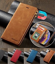 billiga -telefon fodral Till Samsung Galaxy S24 S20 Plus S20 Ultra S20 Fodral Läderfodral Etui med lock Lucka Korthållare Magnet Solid färg PU läder