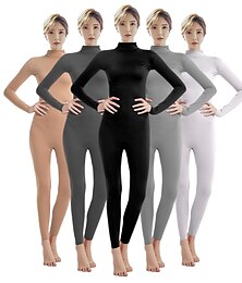 abordables -Zentai Suits Cosplay Costume Catsuit Adults' Cosplay Costumes Sex Men's Women's Solid Colored Halloween Carnival Masquerade / Skin Suit