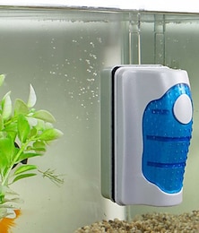 Недорогие -Магнитная щетка аквариумный аквариум стеклянный скребок для водорослей очиститель с плавающей кривой магнитная щетка аквариумное окно волшебная щетка