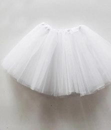 זול -בלט טוטו בנות חצאיות תחתונית חישוק שמלת וינטג' לילדים גור ביצועים תחפושת במה טול טבעי