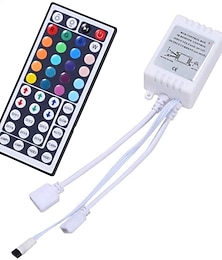 cheap -4-Port DIY RGB LED Strip Lights Wireless IR Remote Controller Receiver 44 Keys Dimmer DC12-24V 6A For SMD 2835 5050 3528 Beads