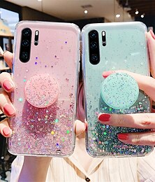 cheap -Phone Case For Samsung Galaxy S24 S23 S22 S21 S20 Plus Ultra A73 A53 A33 A72 A52 A42 Back Cover with Stand Holder Full Body Protective Glitter Shine sky Glitter Shine TPU