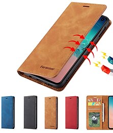 preiswerte -Handy Hülle Handyhüllen Für Huawei P40 / P30 / P20 / Mate 20 Pro Brieftasche Kartenetui Ganzkörperschutz Magnetischer Flip Ständer Einfarbig PU-Leder