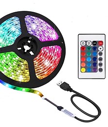 cheap -LED Light Strips 2M USB Flexible Tiktok Lights TV Backlight 60LED 10mm Waterproof Multi-color TV Backlight with Infrared Remote Controller Halloween TV Computer Background