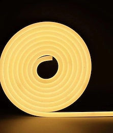 billige -5m 16.4ft neon fleksibel led stripe lys vanntett båndtape ip67 varm hvit rød blå 2835 600leds til julefest 12v