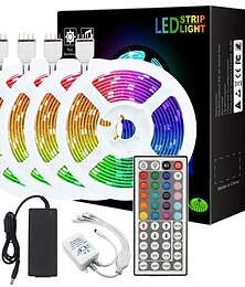 お買い得  -ZDM® 4x5M ライトセット ＲＧＢストリップライト 600 LED SMD5050 10mm 1 44キーリモコン 1セット取付金具 1セット RGB クリスマス 新年 カット可能 パーティー ノンテープ・タイプ 12 V