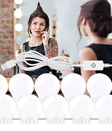 olcso -1set led smink tükör fény hiúság led izzók kozmetikai világítású alkotó tükrök izzó fényes fények fali lámpa fésülködő asztalhoz