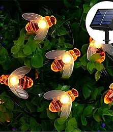 abordables -Guirlande lumineuse solaire à 30 LED pour réception de mariage élégante - 8 fonctions - Guirlande lumineuse d'extérieur étanche pour jardin, décoration de pelouse
