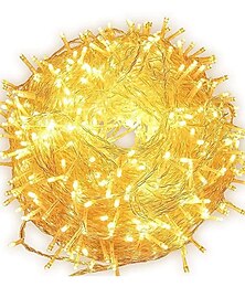 economico -elegante festa di ricevimento di nozze 200led 20m luci a corda decorazioni per feste di nozze ghirlanda luci esterne impermeabili capodanno 9 colori lampada a led