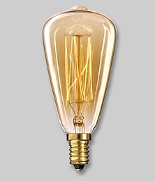 billige -1 stk 40 W E14 ST48 Varm Gul Dekorativ Glødelampe Vintage Edison lyspære 220-240 V / RoHs / CE