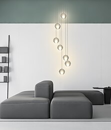cheap -7-Light 10(4") Crystal LED Pendant Light Spherical Design Metal Cluster Chrome Modern Contemporary for Dining Room 90-240V