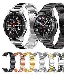billige -Klokkerem til Samsung Watch 3 45mm, Galaxy Wacth 46mm, Gear S3 Classic / Frontier, Gear 2 Neo Live Rustfritt stål Erstatning Stropp 22mm Armbånd