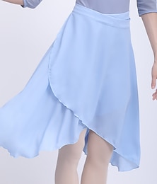 halpa -Breathable Ballet Skirts Ruching Bandage Women‘s Training Performance High Polyester
