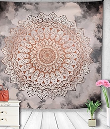 cheap -Mandala Bohemian Wall Tapestry Art Decor Blanket Curtain Hanging Home Bedroom Living Room Dorm Decoration Boho Hippie Psychedelic Floral Flower Lotus Indian