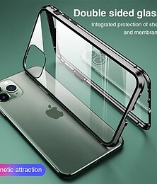 Недорогие -телефон Кейс для Назначение iPhone 17 Pro Max 17 Air i16 15 14 Pro Max Plus 13 12 11 Pro Max Mini Магнитный адсорбционный футляр Полная защита тела Двусторонний Защита от удара