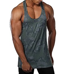voordelige -mannen spier fitness gym stringer tanktops bodybuilding training mouwloze shirts (camo blauw, ons medium (tag xl))