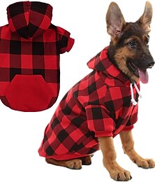 olcso -Kutyák Macskák Kapucnis felsőrész Karácsonyi ajándékok házi kedvenceknek Klasszikus stílus Tél Meleg Vastag Karácsony Alkalmi / Napi for Rekedt Labrador alaszkai malamut Arany retriever Border Collie