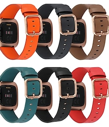 お買い得  -時計バンド のために Fitbit Versa 2 / Versa Lite / Versa SE / Versa 本革 置換 ストラップ クイックリリース 調整可 リストバンド