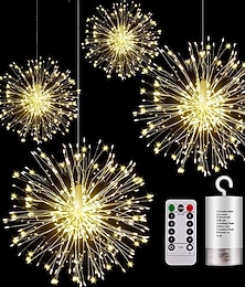 お買い得  -屋外ストリングライト防水ledハンギングスターバーストストリングライト150led銅妖精diyガーランドライト防水マルチモード屋外トゥインクルライト