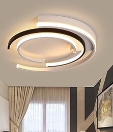 abordables -Plafonnier 1 lumière 40/50 cm dimmable formes géométriques plafonniers en métal finitions peintes led bureau moderne chambre style nordique 220-240v