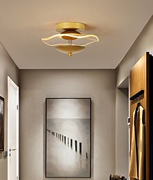baratos -lâmpada led corredor moderno simples ouro preto nórdico lâmpada do hall de entrada led yang lâmpada de mesa vestiário lâmpada da varanda luz do corredor