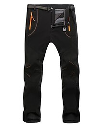 abordables -Hombre Pantalones para senderismo Pantalones de protección Invierno Al aire libre Mantiene abrigado Ripstop Resistente al Viento Forro Polar Pantalones / Sobrepantalón Prendas de abajo Negro Gris