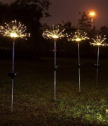 economico -luci a led solari per fuochi d'artificio, decorazioni impermeabili con dente di leone per giardini natalizi&amp; cortili