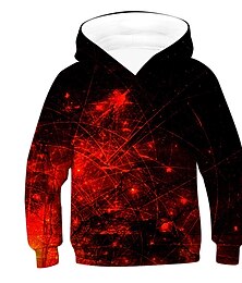 abordables -Garçon 3D 3D Sweat à capuche et Sweat manche longue 3D effet Eté Printemps Automne Actif basique Polyester Rayonne Enfants Ecole Casual Usage quotidien