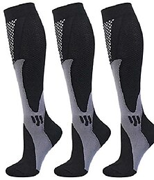 economico -3 paia di calze a compressione donna uomo 20-30 mmhg per infermieristica atletica, aumento della resistenza ai viaggi, circolazione&amp; recupero (nero-xxl)