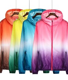 halpa -naisten miesten upf 50+ UV aurinkosuoja vetoketjullinen huppari pitkähihainen kalastus juoksu vaellustakki tuulitakki kesä ulkoilu vedenpitävä tuulenpitävä aurinkovoide ultraviolettikestävä takki