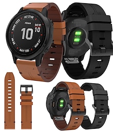 رخيصةأون -حزام إلى جارمين MARQ Descent G1 Fenix 7S Sapphire Solar / 6S Pro / 5S Plus Fenix 7 Sapphire Solar / 6 Pro / 5 Plus Forerunner 935 945 جلد طبيعي إستبدال حزام 20mm 22mm 26mm قابل للتعديل عقدة جلدية
