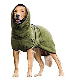 זול -כלב מעילי מזג אוויר קר, סתיו וחורף בגדי חיות מחמד חמודים אספקת בגדים חמים עבים אספקת מעיל מעילי גורים בינוניים/גדולים